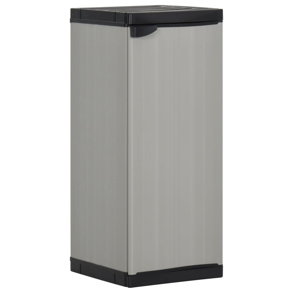 Garden Storage Cabinet with 1 Shelf Grey and Black 35x40x85 cm - Style and Chic