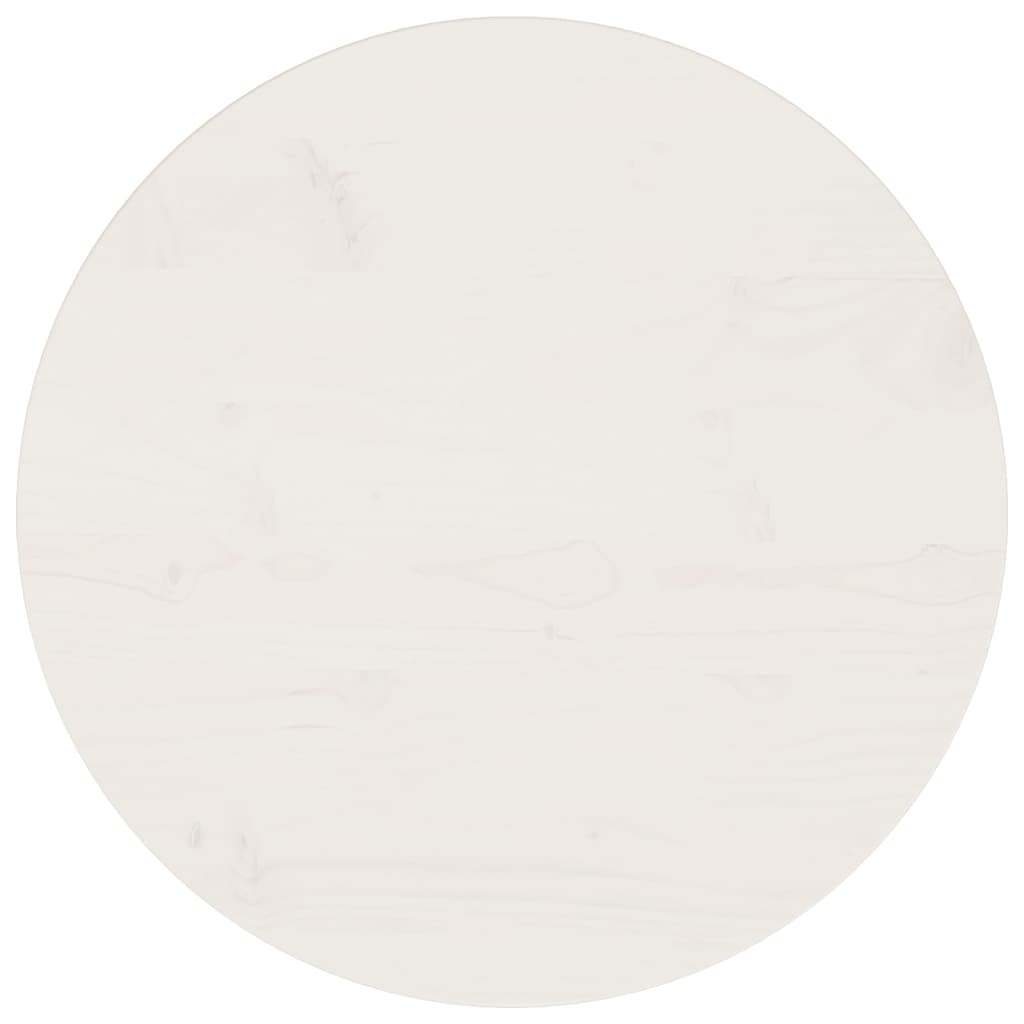 Table Top White Ã ̃50x2.5 cm Solid Wood Pine - Brittle & Co