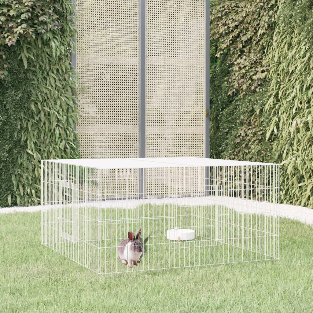 Rabbit Cage 110x110x55 cm Galvanised Iron - Style and Chic