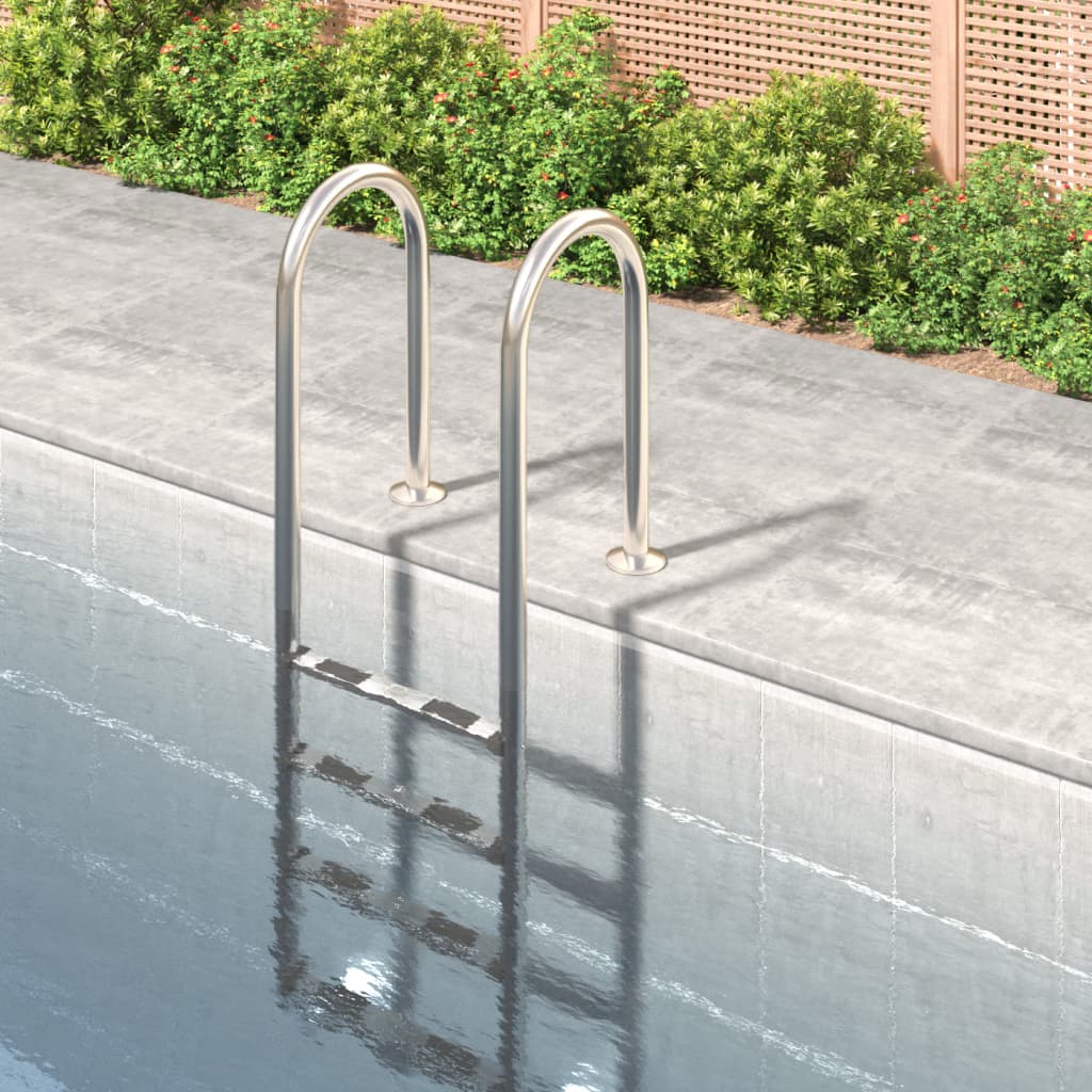 Pool Ladder 54x38x184.5 cm 304 Stainless Steel - Millennium Furniture