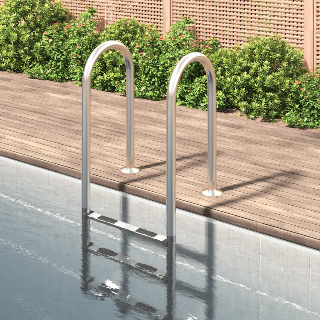 Pool Ladder 54x38x158 cm 304 Stainless Steel - R and M Furniture