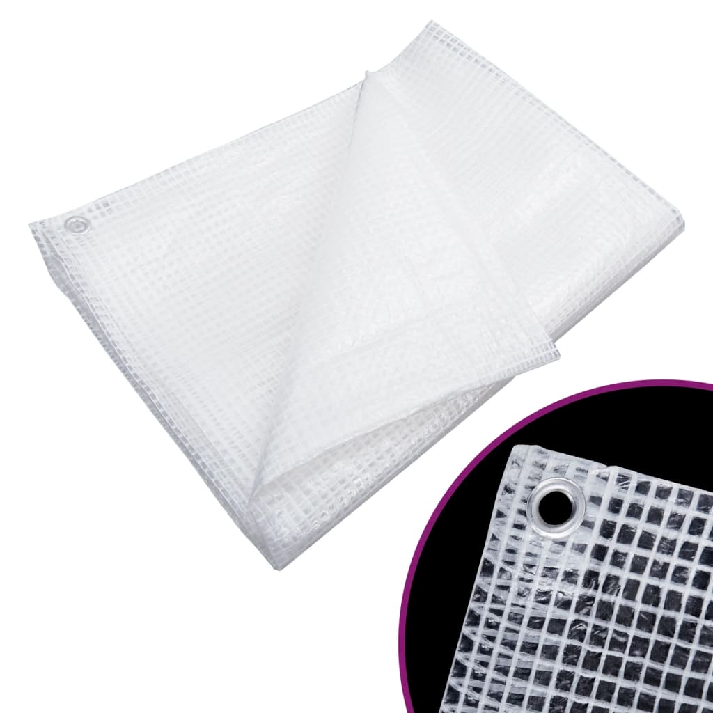 Leno Tarpaulin 140 g/m2 6x12 m White - Decor Base