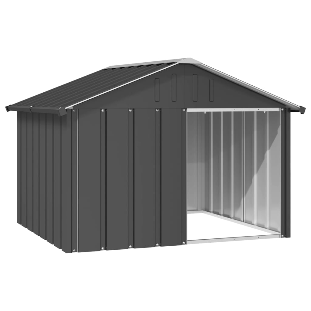 Dog House Anthracite 116.5x103x81.5 cm Galvanised Steel - R and M Furniture