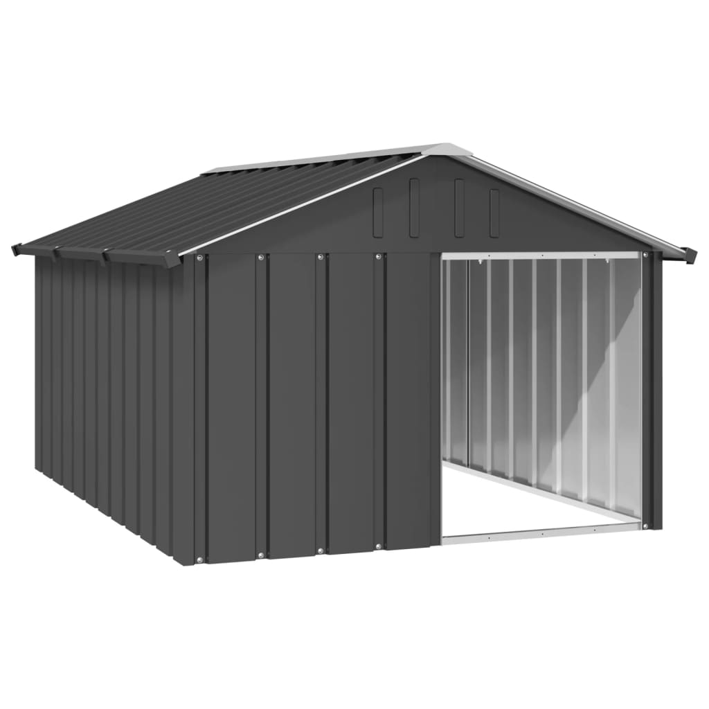Dog House Anthracite 116.5x153x81.5 cm Galvanised Steel - Design Hut
