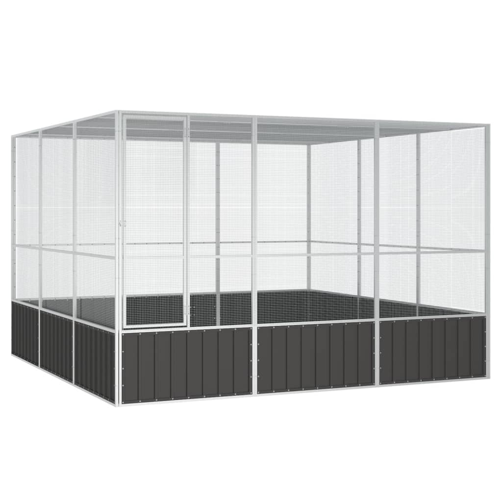 Bird Cage Anthracite 302.5x324.5x211.5 cm Galvanised Steel - Decor Base