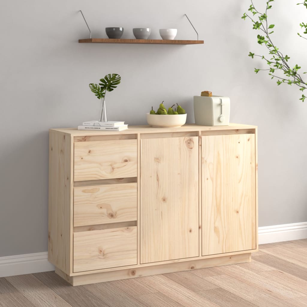 Sideboard 111x34x75 cm Solid Wood Pine - Decor Base