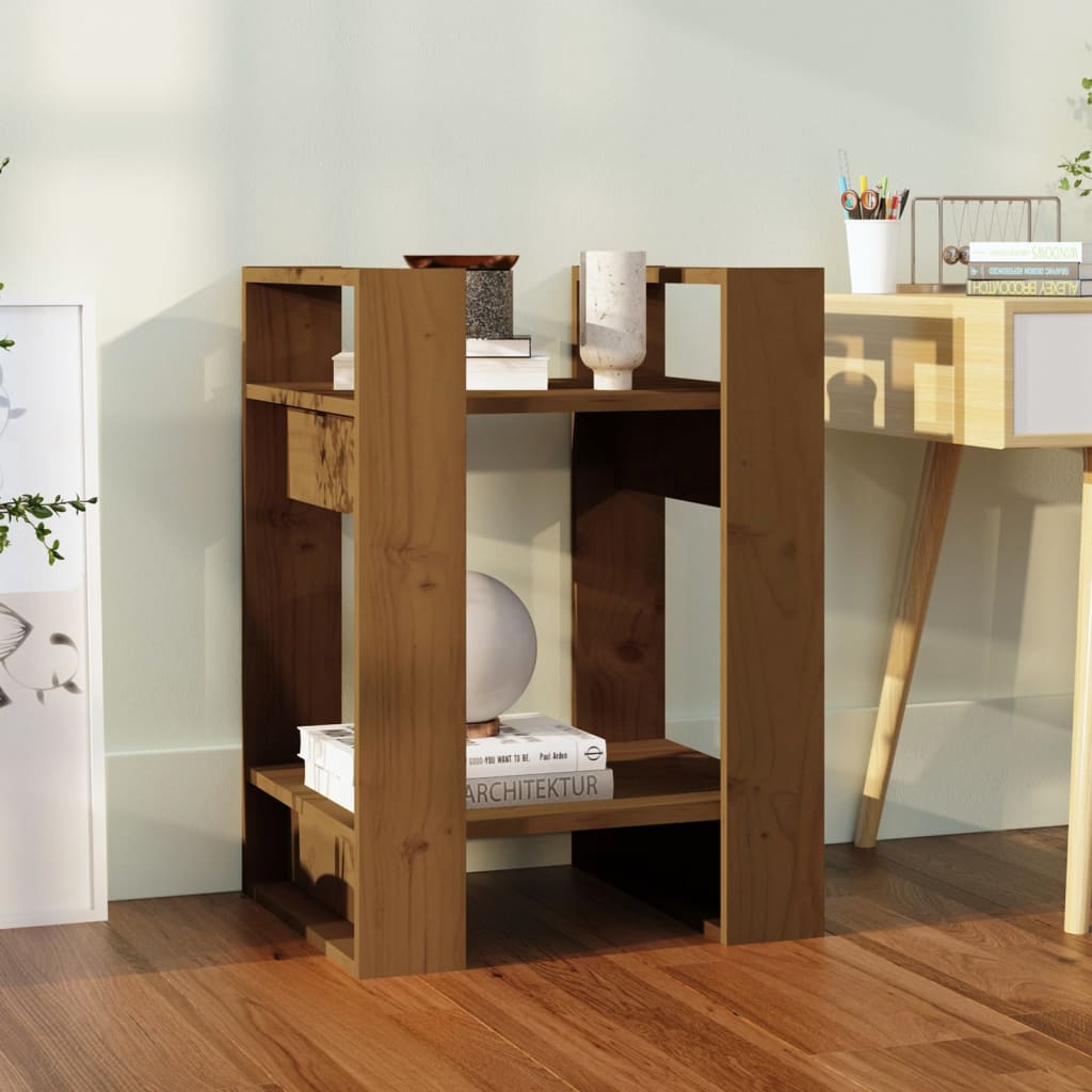 Book Cabinet/Room Divider Honey Brown 41x35x57 cm Solid Wood Pine - Design Hut