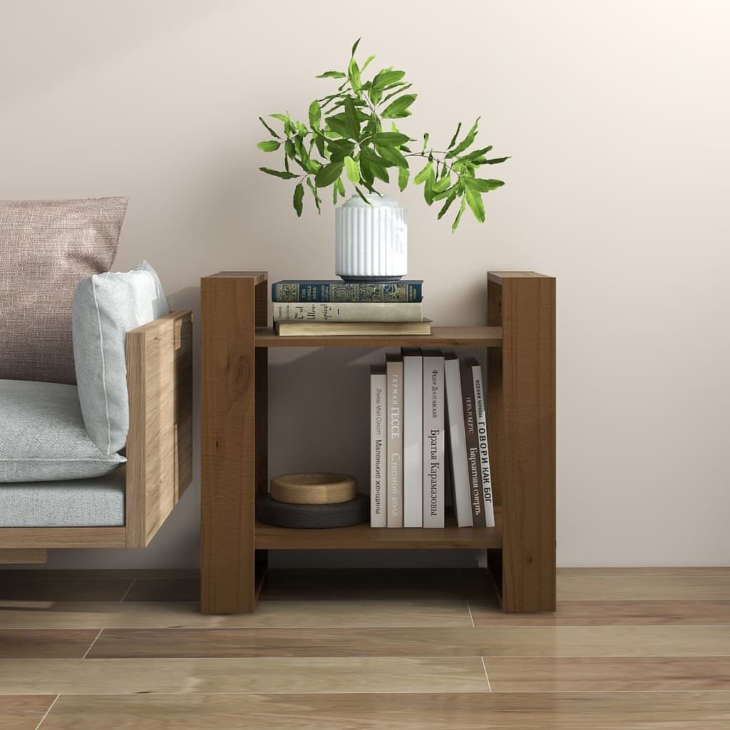 Book Cabinet/Room Divider Honey Brown 60x35x57 cm Solid Wood - R and M Furniture