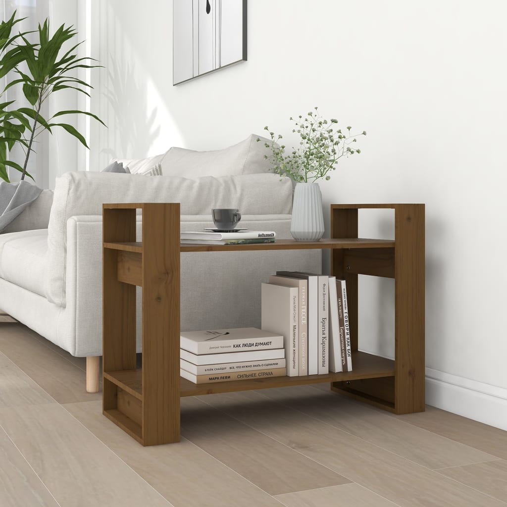 Book Cabinet/Room Divider Honey Brown 80x35x56.5 cm Solid Wood - Design Hut
