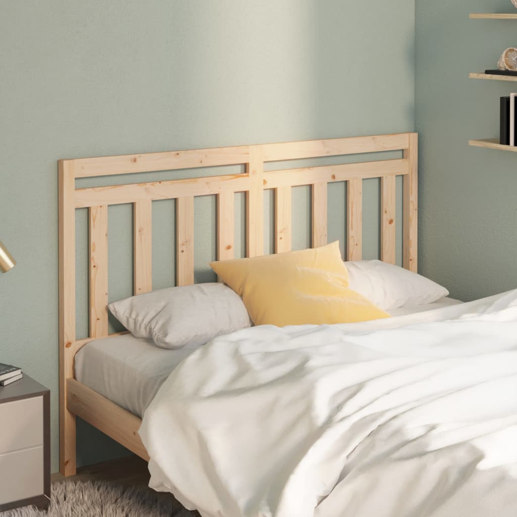 Bed Headboard 140x4x100 cm Solid Wood Pine - Tyrell & Tyrell