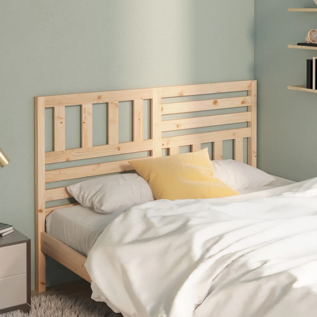 Bed Headboard 146x4x100 cm Solid Wood Pine - Merkel Designers