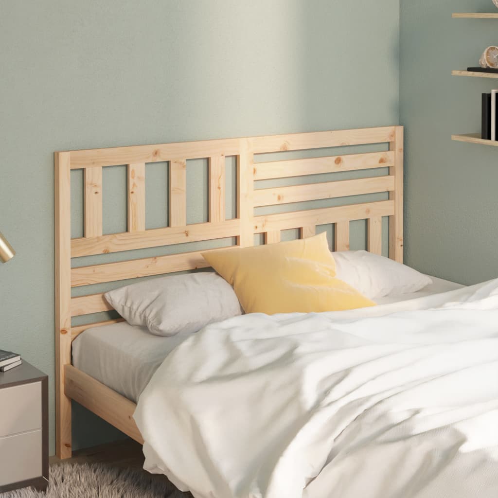 Bed Headboard 166x4x100 cm Solid Wood Pine - Design Hut
