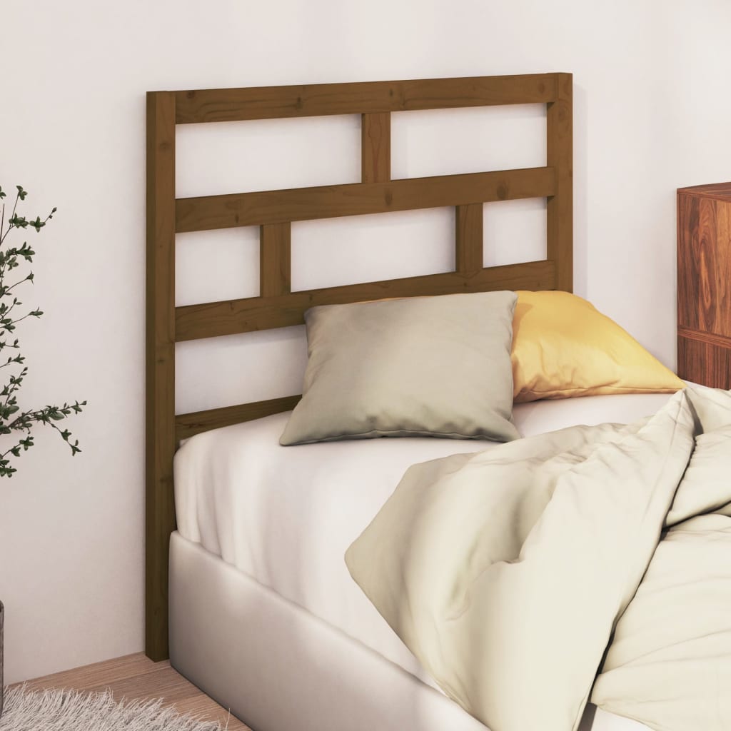 Bed Headboard Honey Brown 96x4x100 cm Solid Wood Pine - Style and Chic