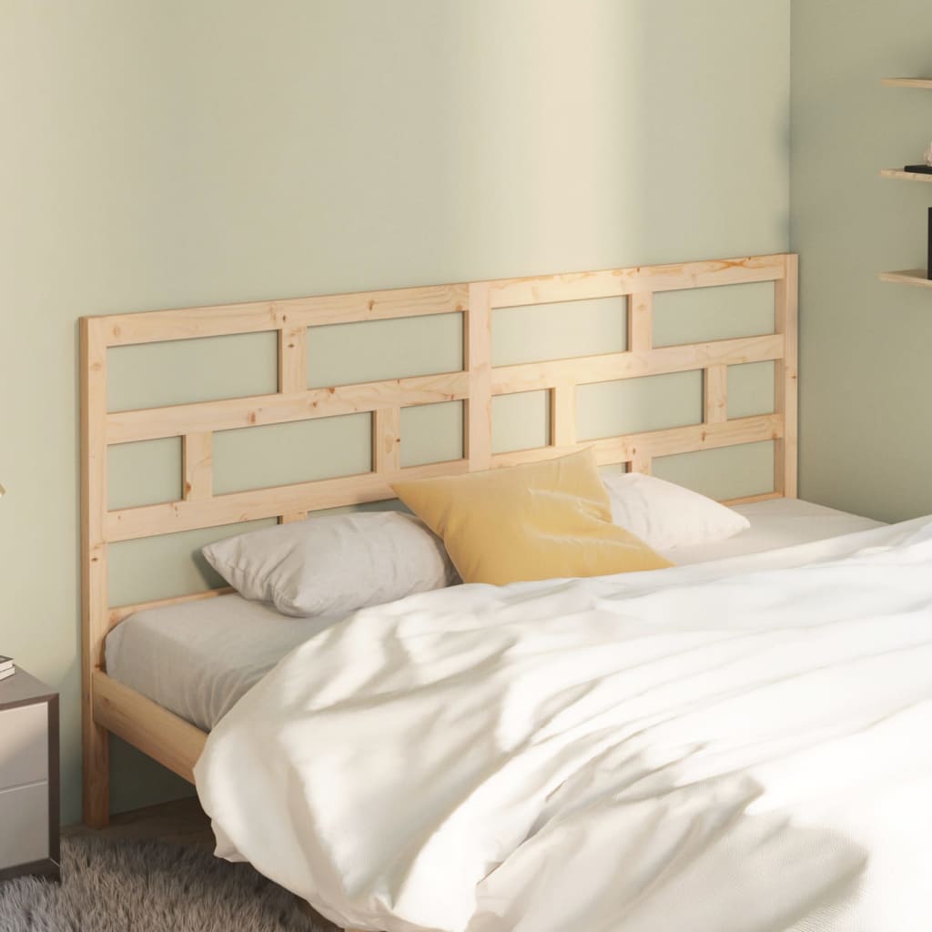 Bed Headboard 206x4x100 cm Solid Wood Pine - Sid & Sam