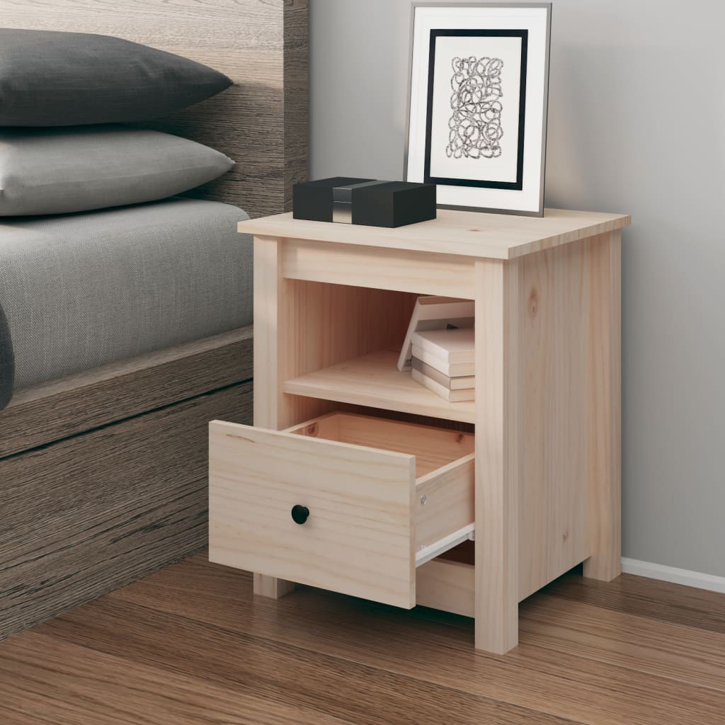 Bedside Table - RENO Nightstand Natural 40cm - Decor Base