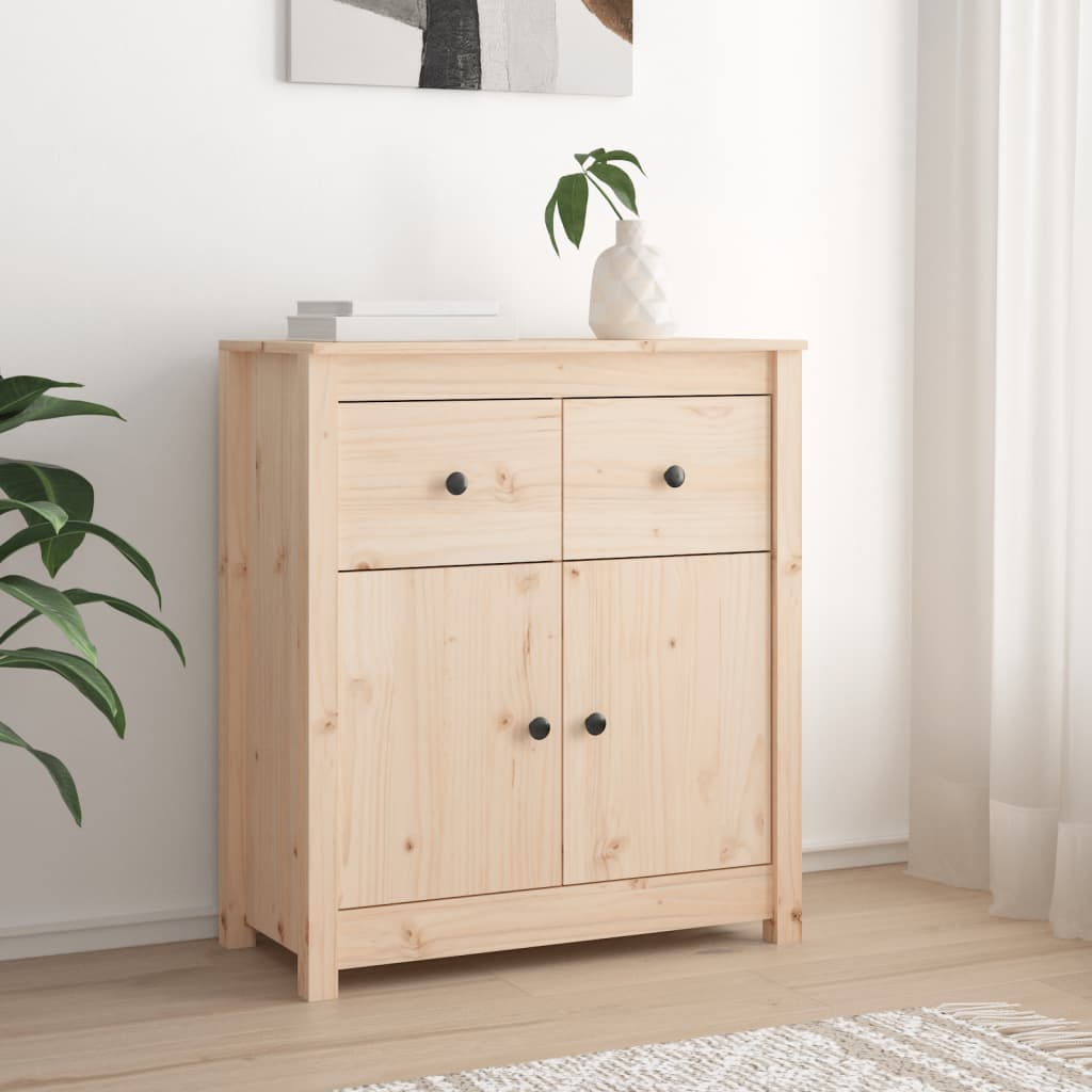 Sideboard 70x35x80 cm Solid Wood Pine - Decor Base
