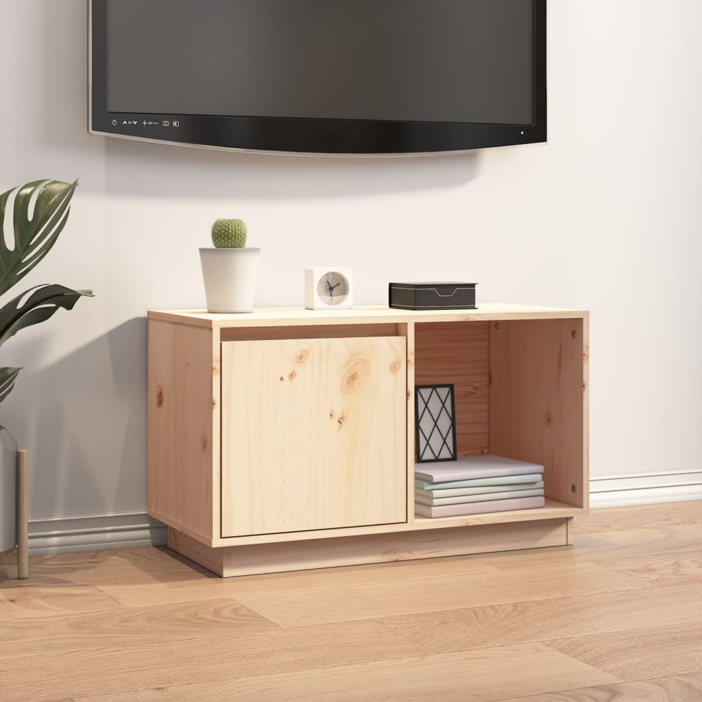 TV Cabinet 74x35x44 cm Solid Wood Pine - Discount Dealers