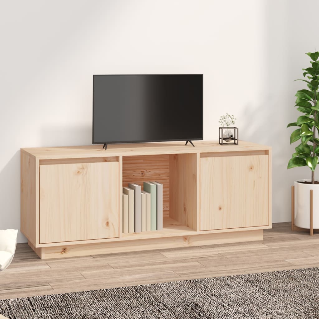 TV Cabinet 110.5x35x44 cm Solid Wood Pine - Merlin Deals