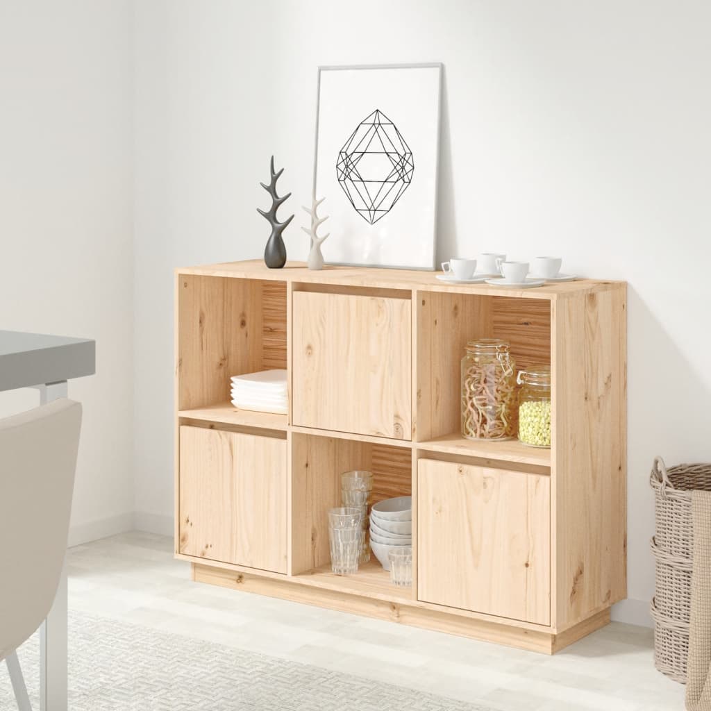 Sideboard 110.5x35x80 cm Solid Wood Pine - All Things Good