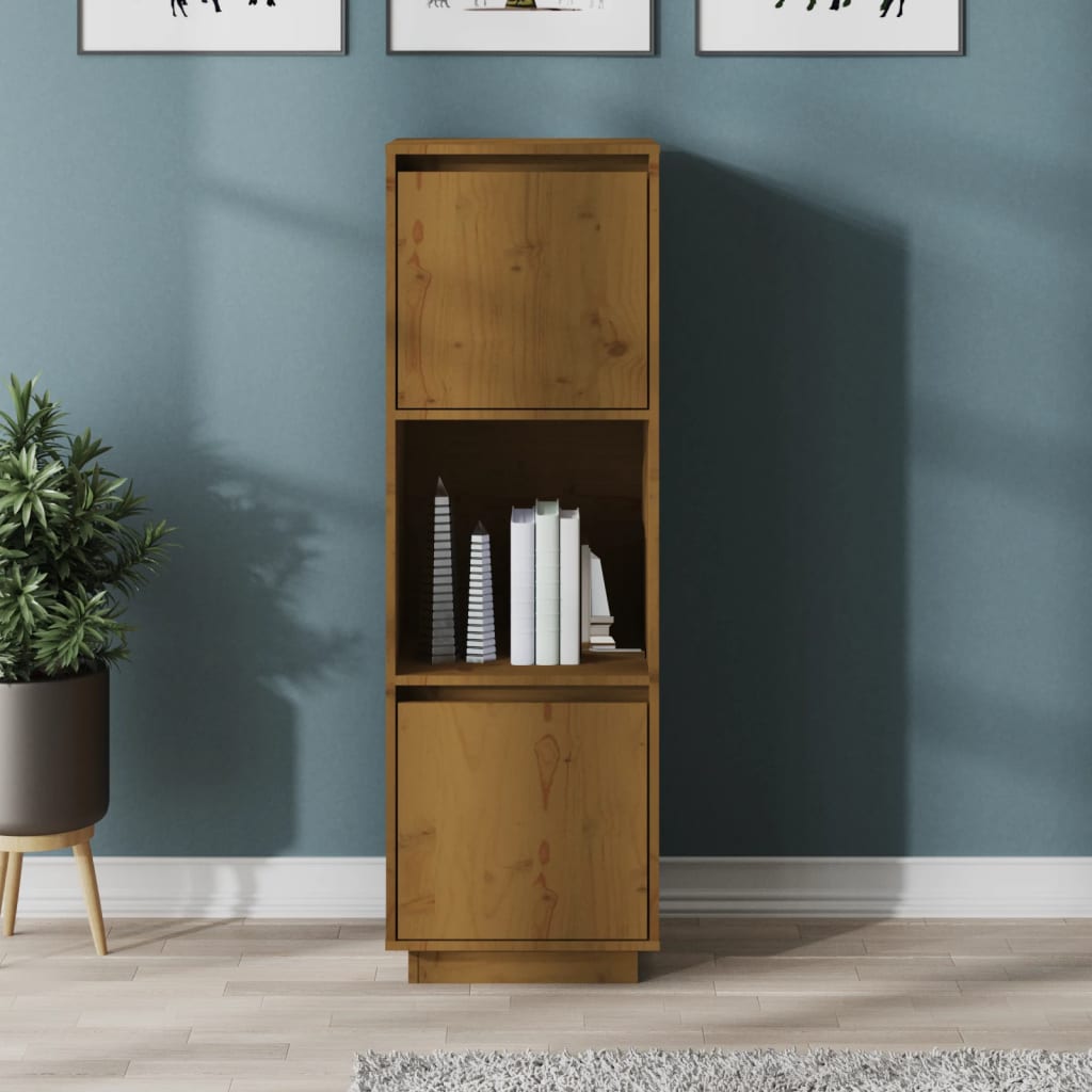 Highboard Honey Brown 38x35x117 cm Solid Wood Pine - Style and Chic