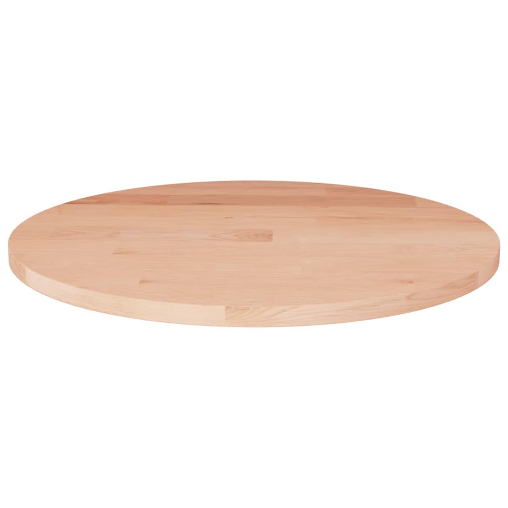 Round Table Top 30x1.5 cm Solid Wood Oak - The Home Maker