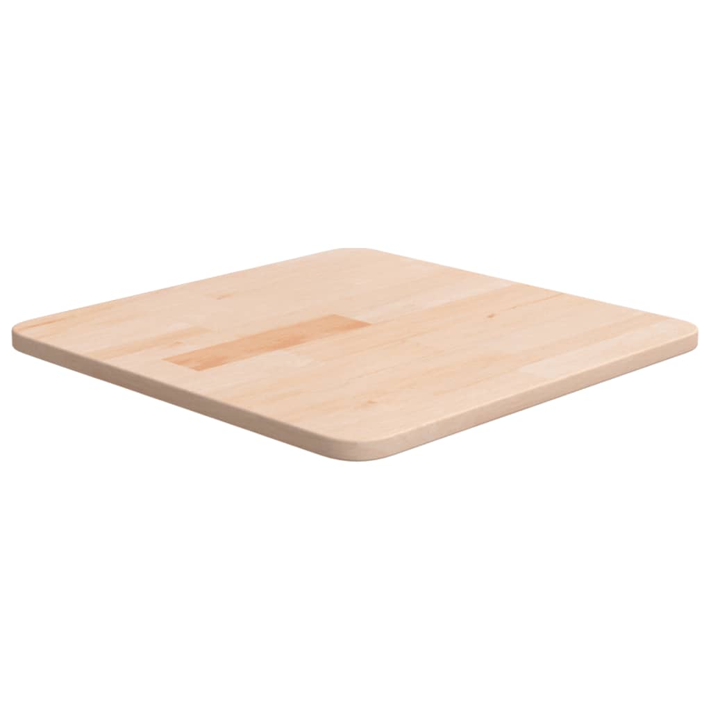 Square Table Top 40x40x1.5cm Untreated Solid Wood Oak - The Home Maker
