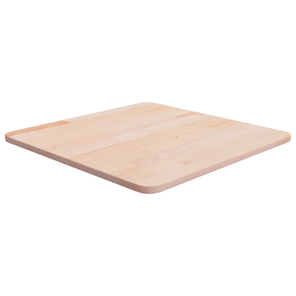 Square Table Top 50x50x1.5cm Untreated Solid Wood Oak - Merkel Designers