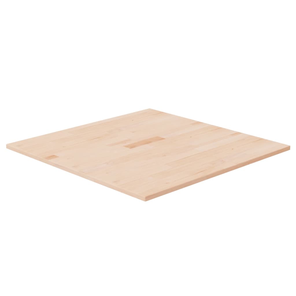 Square Table Top 70x70x1.5 cm Untreated Solid Wood Oak - Merkel Designers