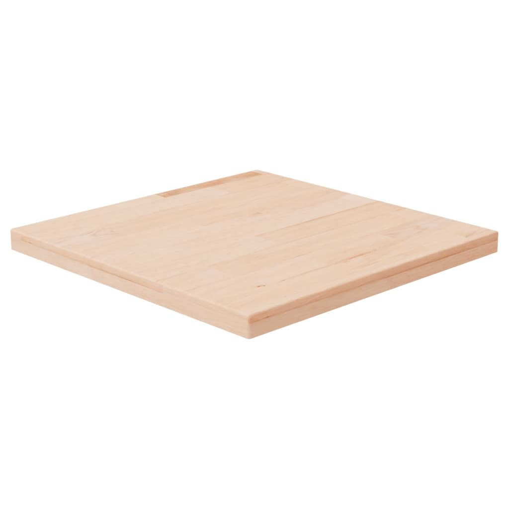 Square Table Top 40x40x2.5 cm Untreated Solid Wood Oak - Tyrell & Tyrell