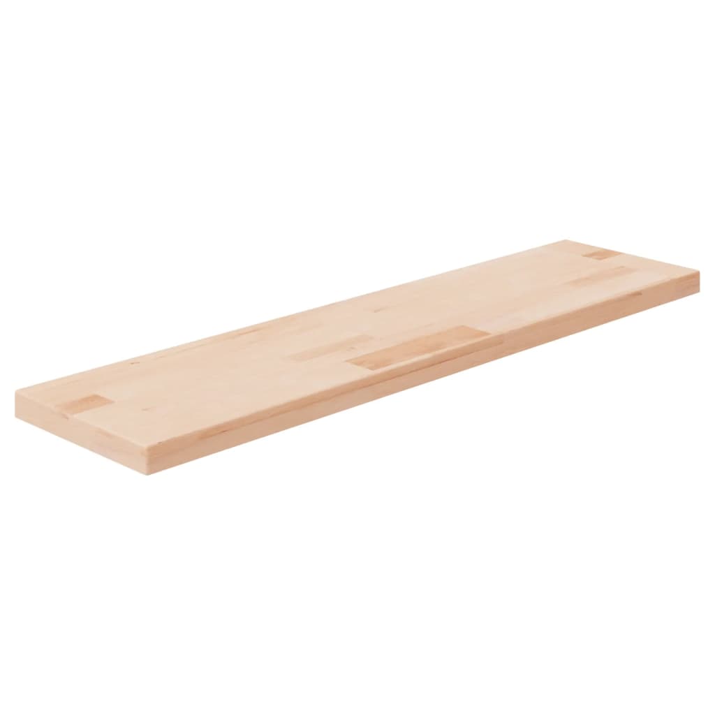 Shelf Board 80x20x2.5 cm Untreated Solid Wood Oak - Sid & Sam