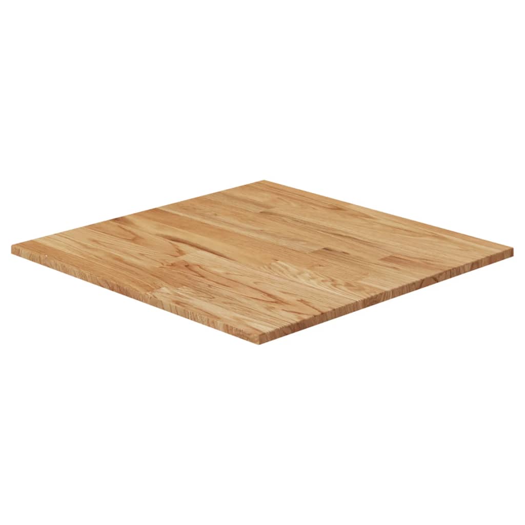 Square Table Top Light Brown 70x70x1.5cm Treated Solid Wood Oak - Tyrell & Tyrell