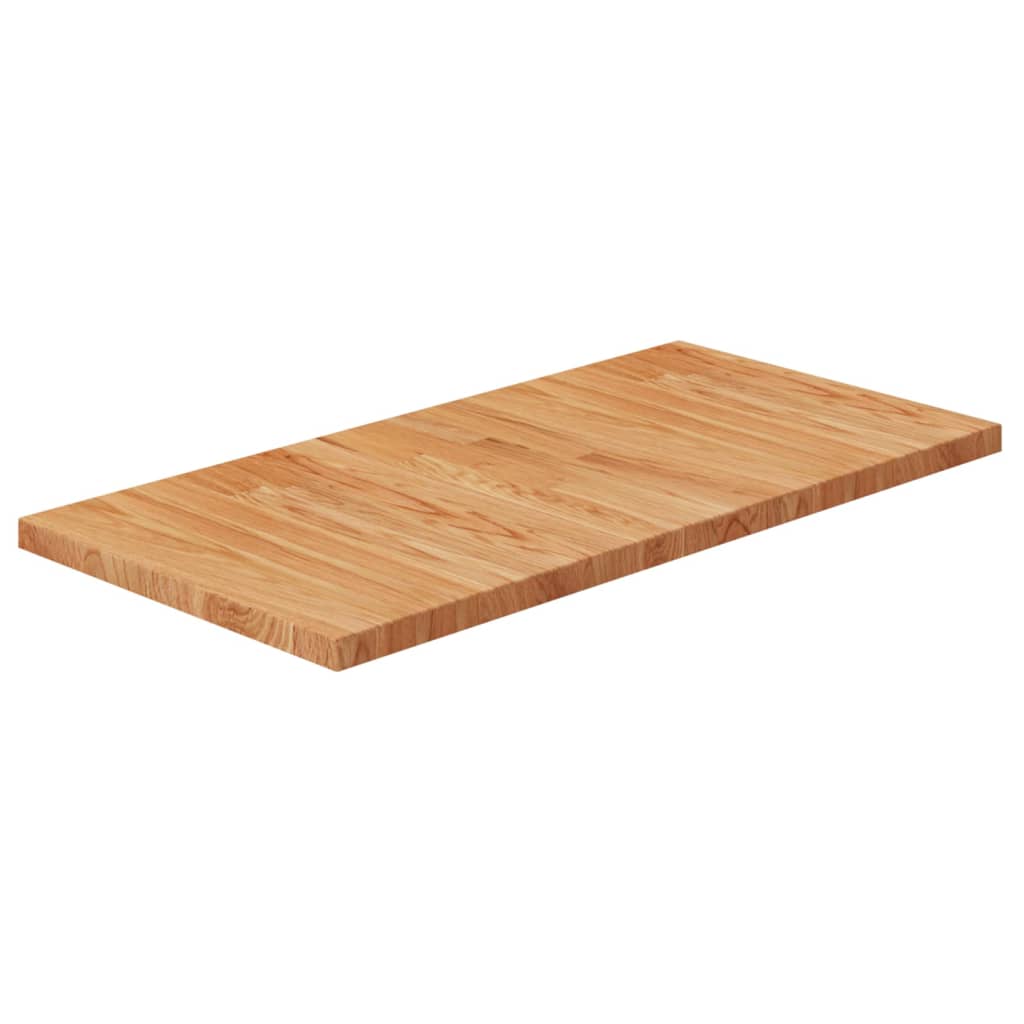 Bathroom Countertop Light Brown 80x40x2.5cm Treated Solid Wood - Casper Homes