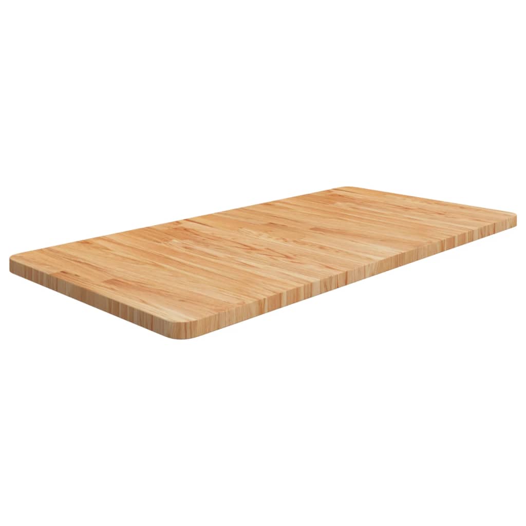 Bathroom Countertop Light Brown 100x50x2.5cm Treated Solid Wood - Direct Imports