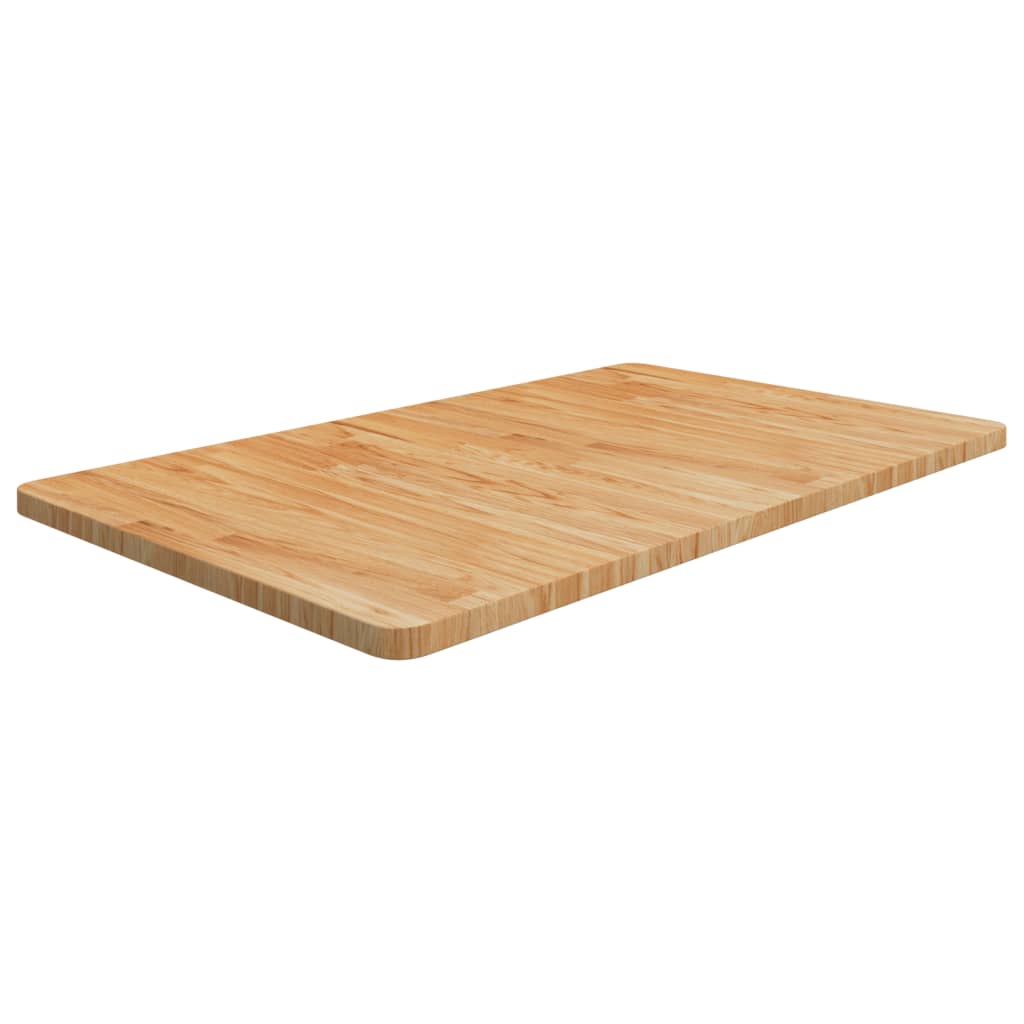 Bathroom Countertop Light Brown 100x60x2.5cm Treated Solid Wood - The Home Maker
