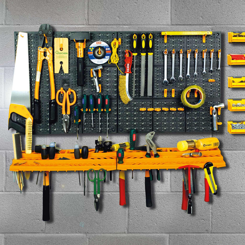 Tool Wall 500x1000 mm 50 Hooks PP - Casper Homes