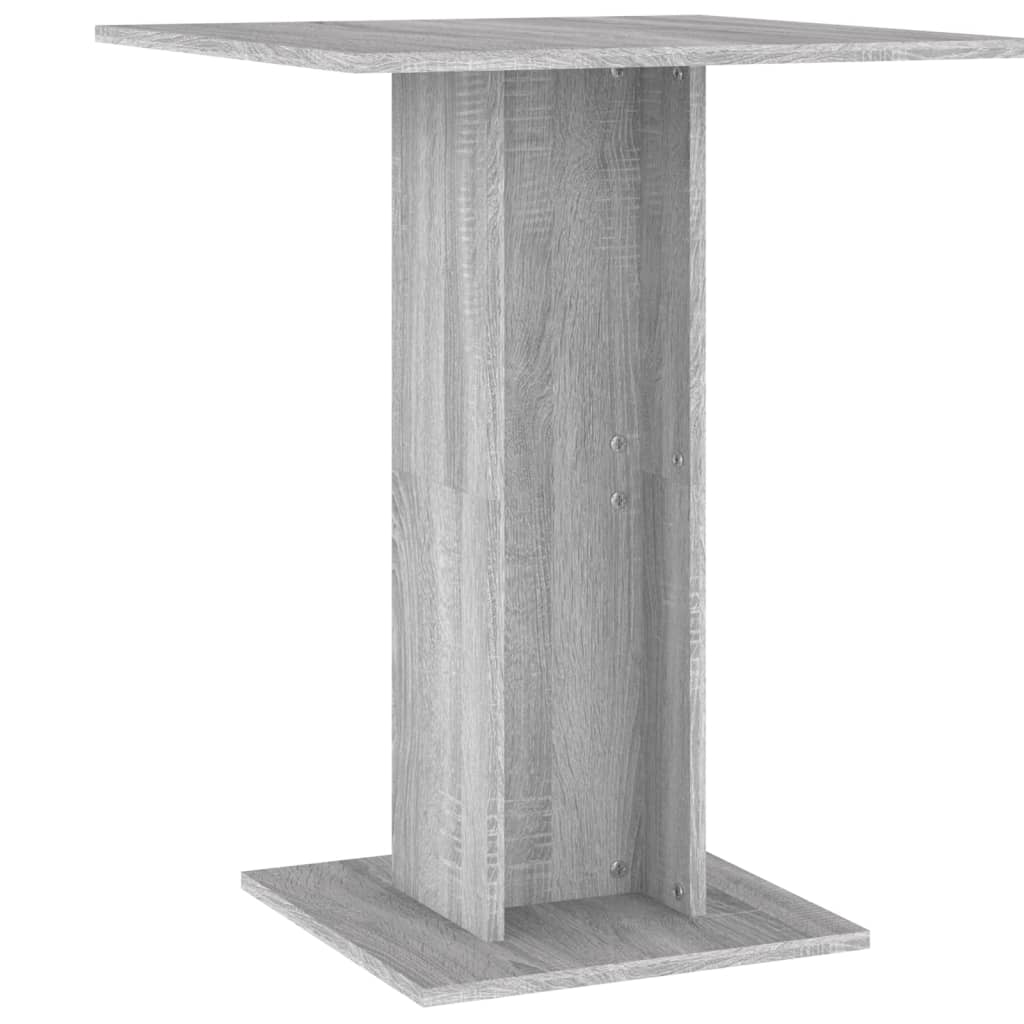 Bistro Table Grey Sonoma 60x60x75 cm Engineered Wood - The Home Maker