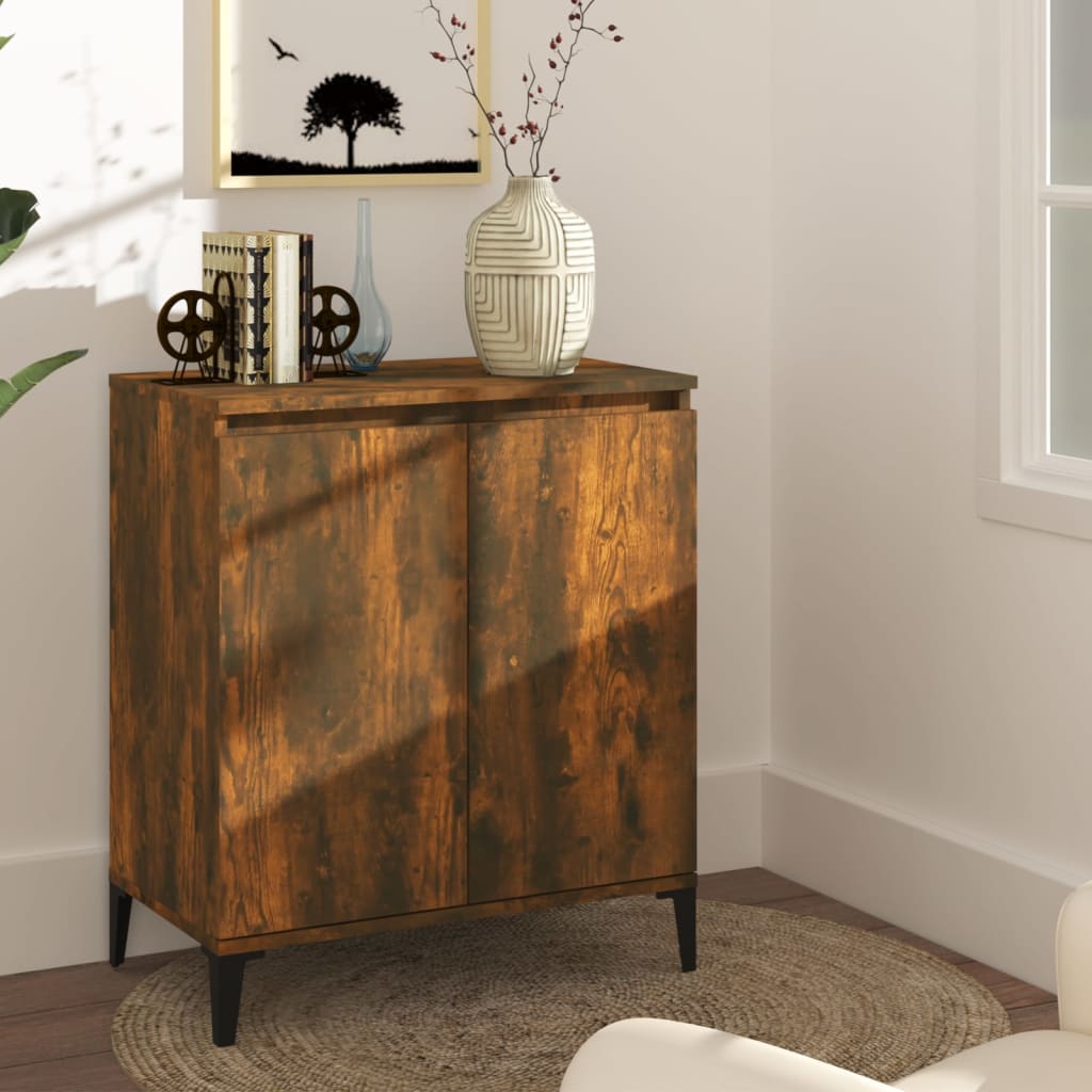 Sideboard Smoked Oak 60x35x70 cm Engineered Wood - Discount Dealers