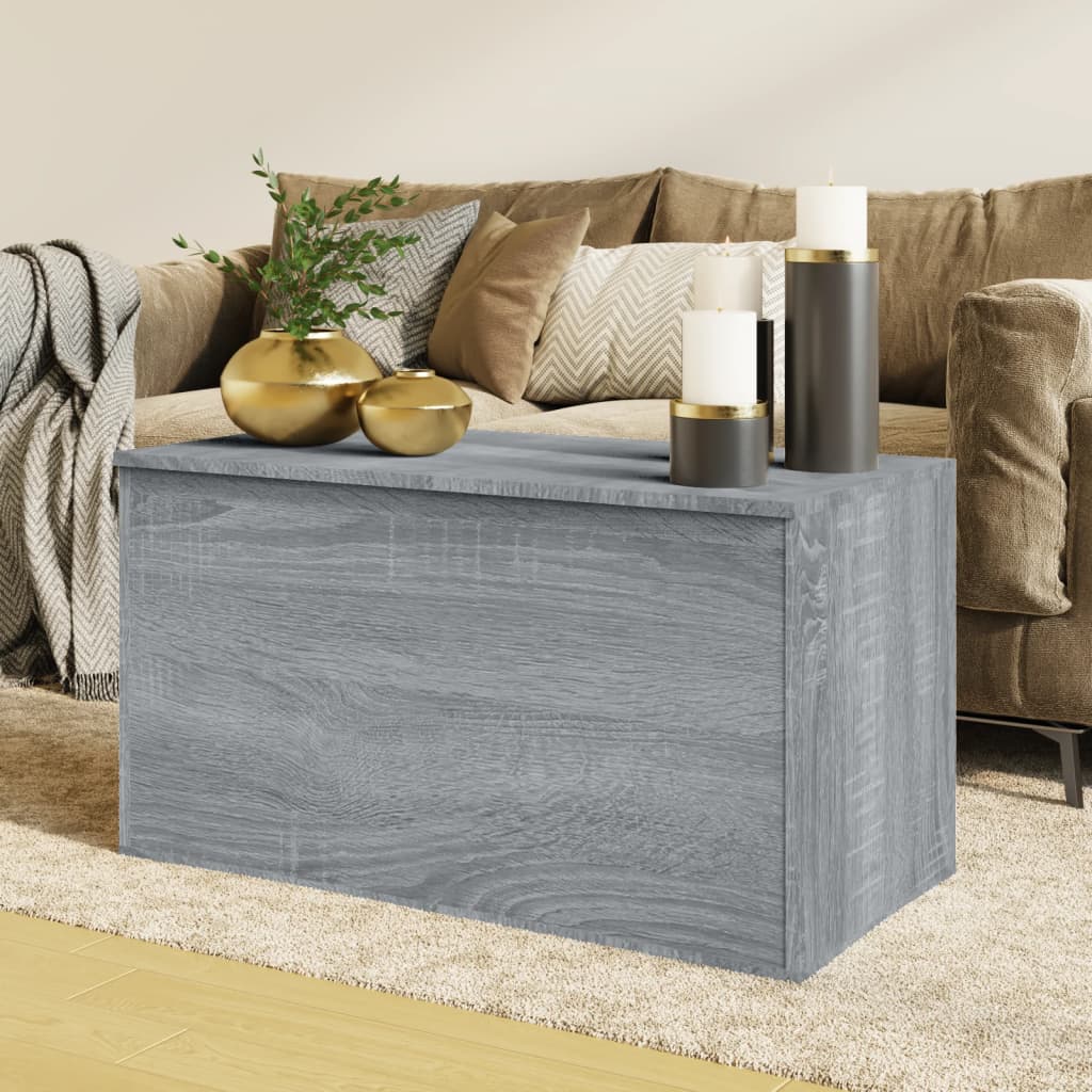 Storage Chest Grey Sonoma 84x42x46 cm Engineered Wood - Direct Imports