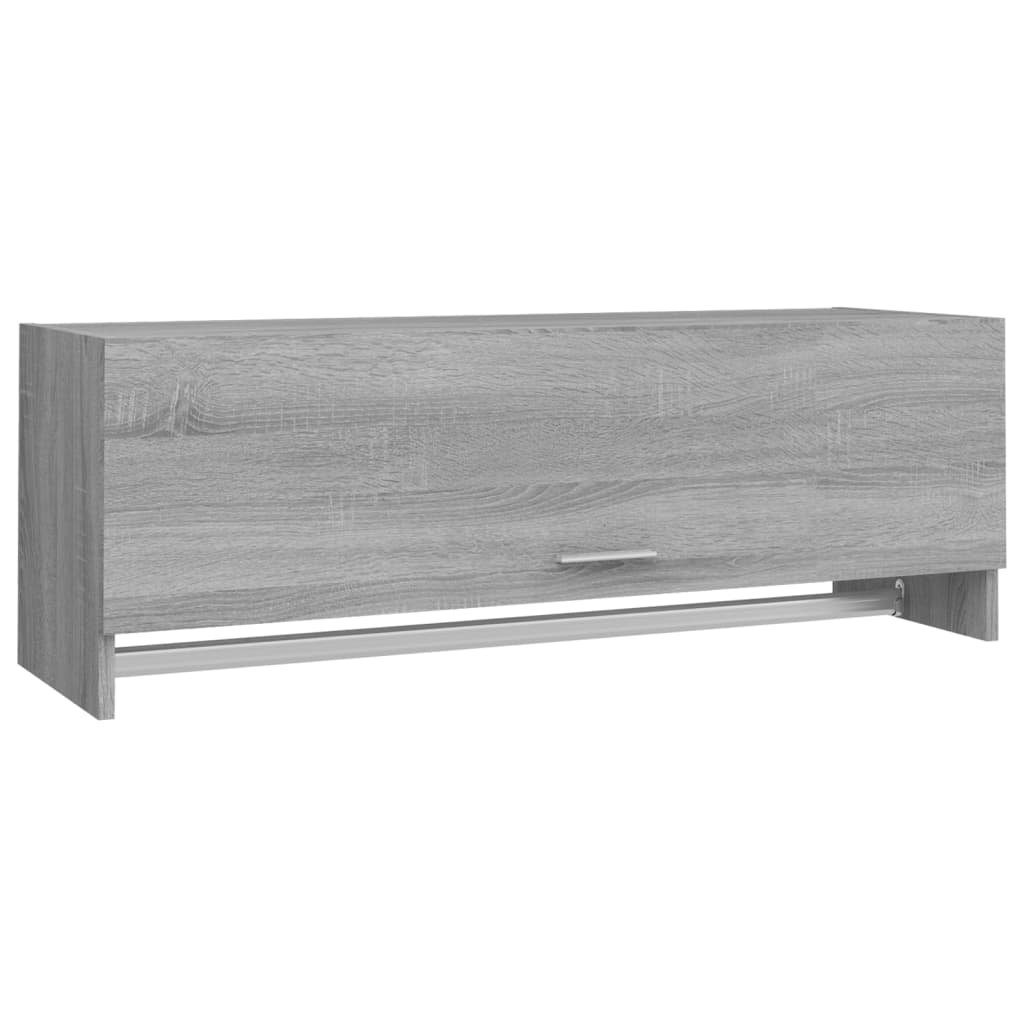 Wardrobe Grey Sonoma 100x32.5x35cm Engineered Wood - The Home Maker