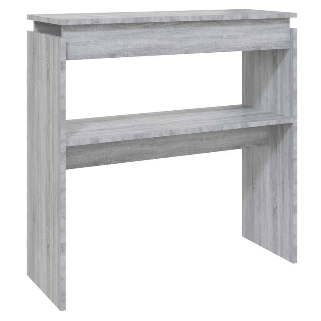 Console Table Grey Sonoma 80x30x80 cm Engineered Wood - The Home Maker