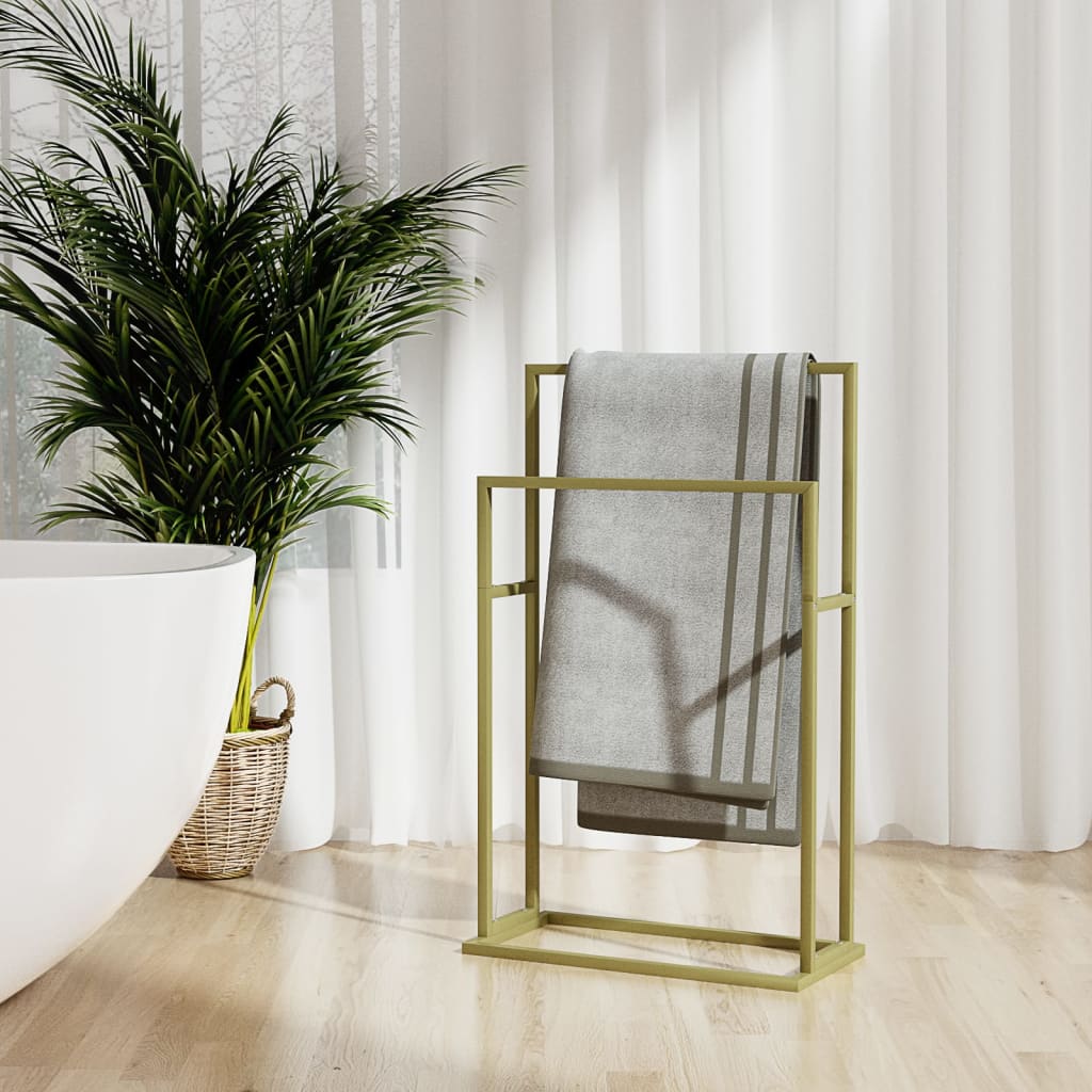 Freestanding Towel Rack Gold 48x24x78.5 cm Iron - Unbeatable Bargains