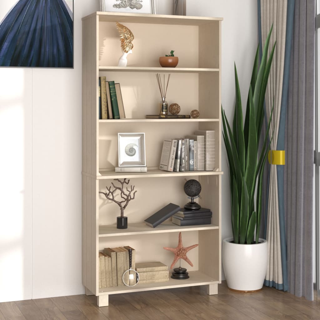 Highboard HAMAR Solid Wood Pine Honey Brown - Style and Chic
