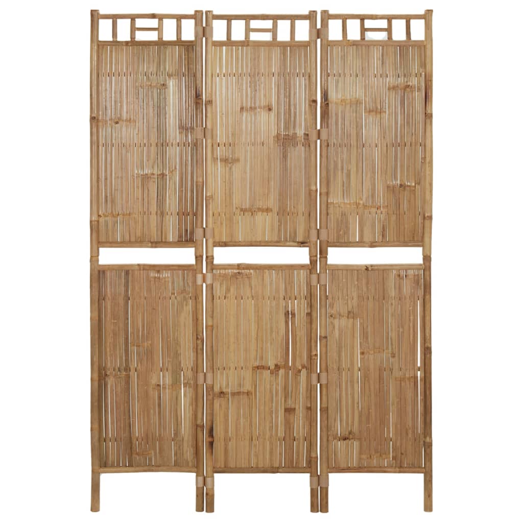 3-Panel Room Divider Bamboo 120x180 cm - Unbeatable Bargains