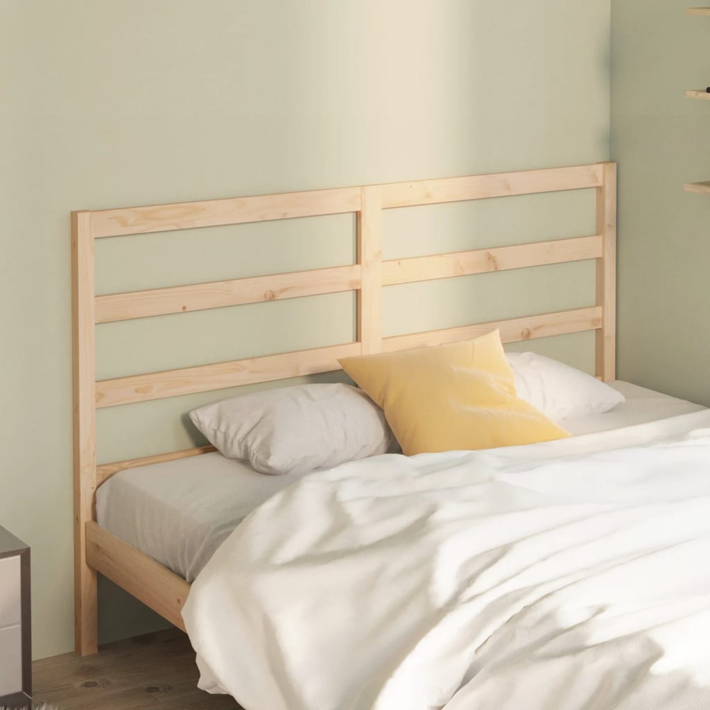 Bed Headboard 141x4x100 cm Solid Wood Pine - Decor Base