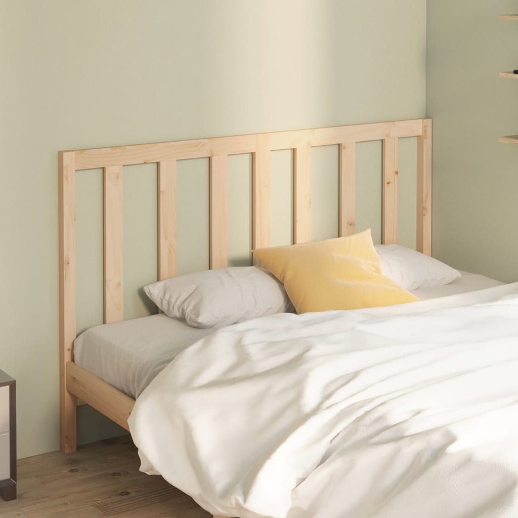 Bed Headboard 141x4x100 cm Solid Wood Pine - Discount Dealers