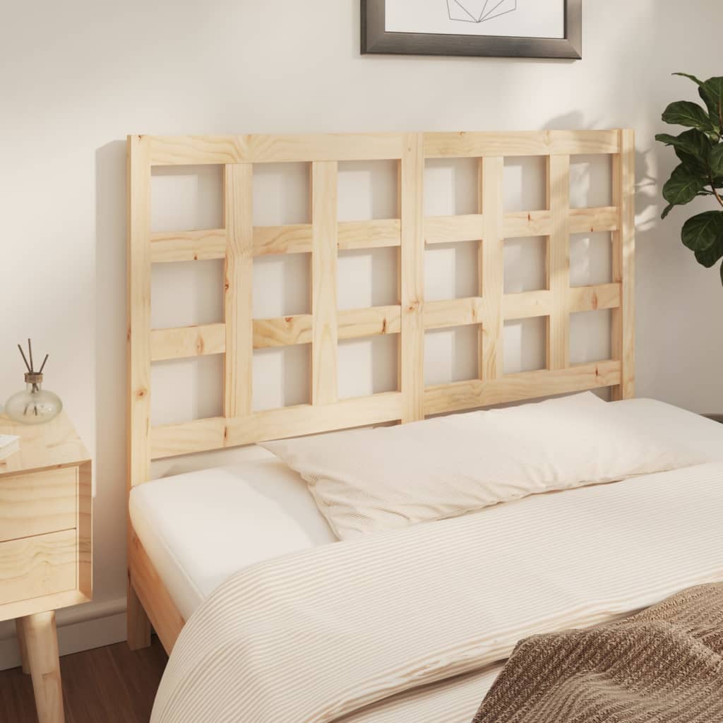 Bed Headboard 140.5x4x100 cm Solid Wood Pine - Direct Imports