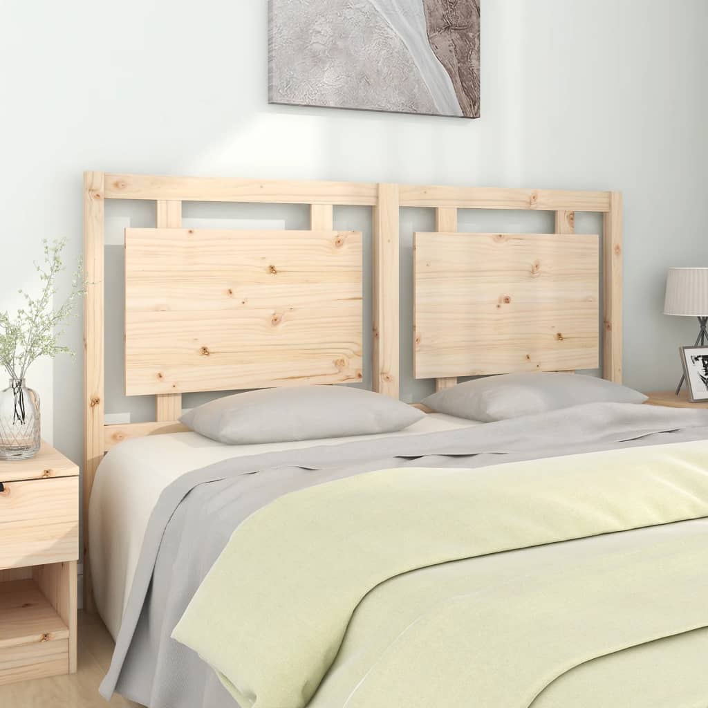 Bed Headboard 155.5x4x100 cm Solid Pine Wood - Merlin Deals