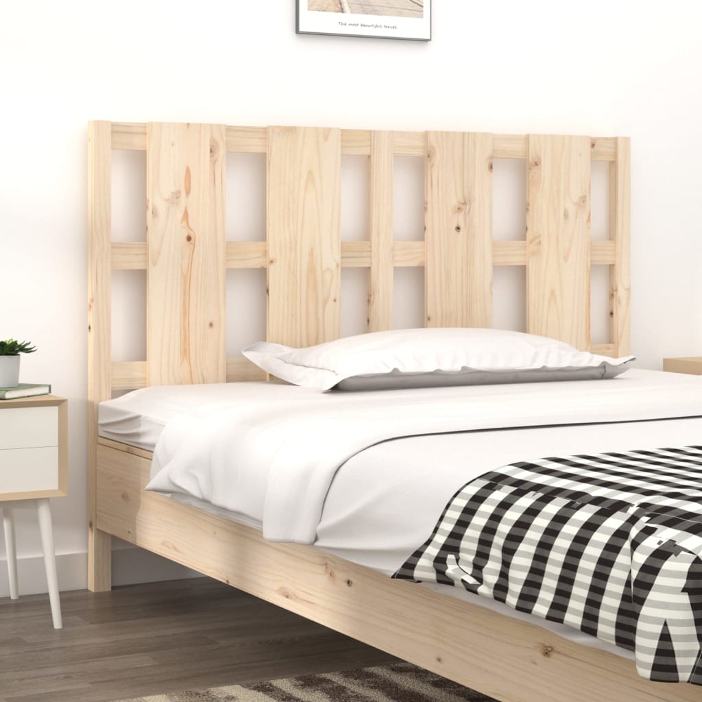 Bed Headboard 140.5x4x100 cm Solid Wood Pine - Merlin Deals