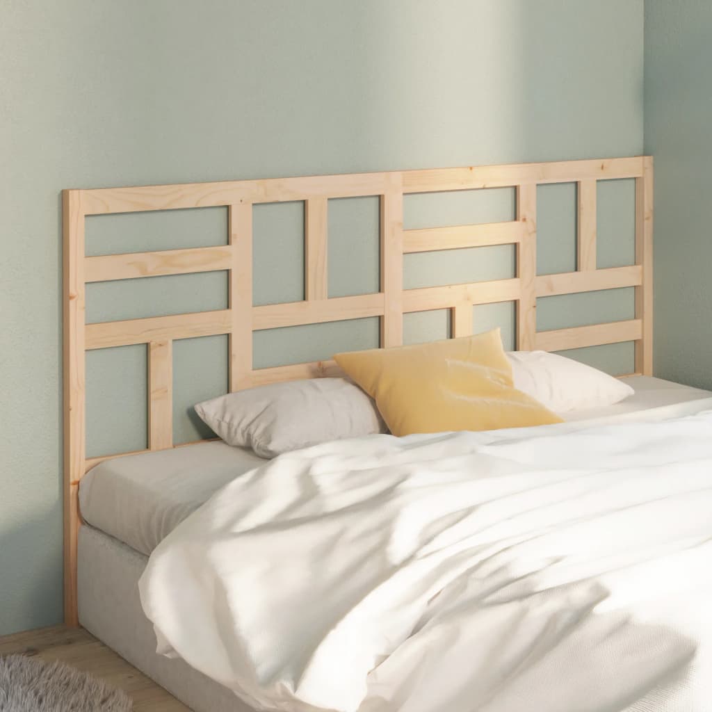 Bed Headboard 206x4x104 cm Solid Wood Pine - Merkel Designers
