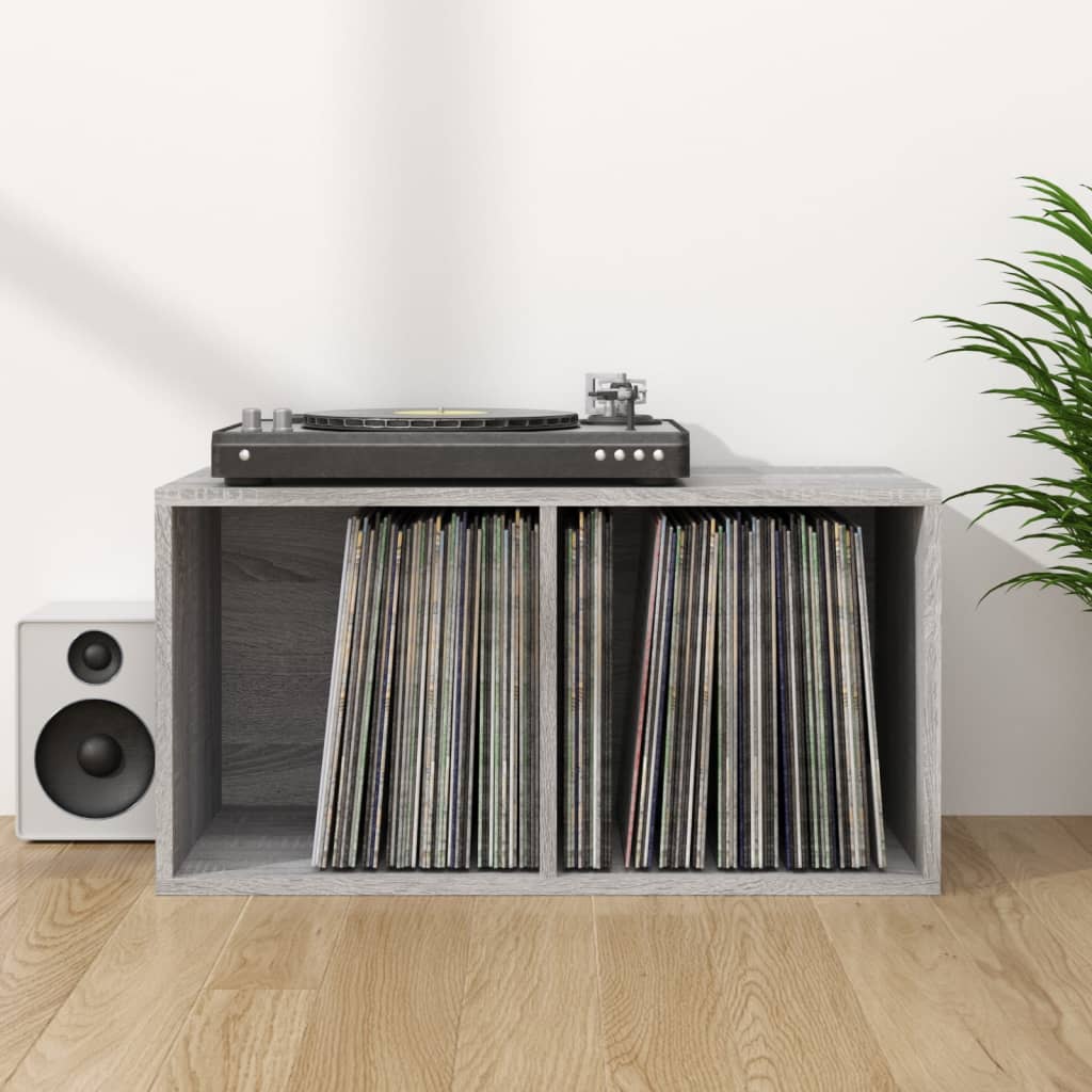 Vinyl Storage Box Grey Sonoma 71x34x36 cm Engineered Wood - Tyrell & Tyrell